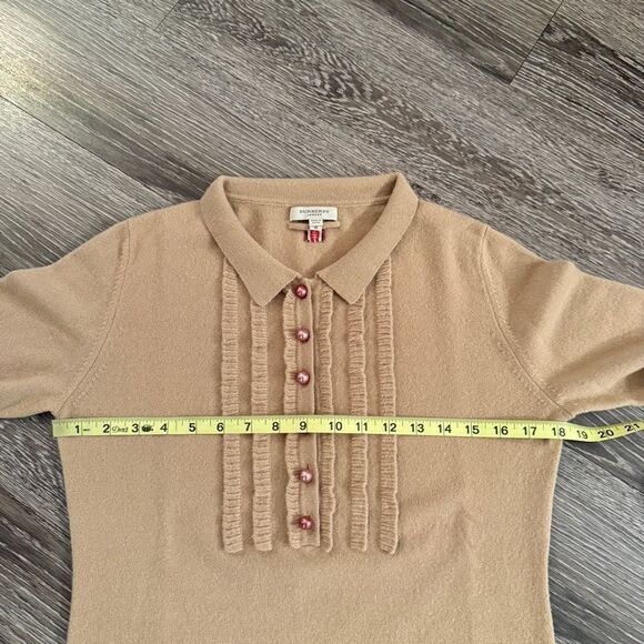 Burberry Light Camel Tan 100% Cashmere Sweater - Picture 9 of 13